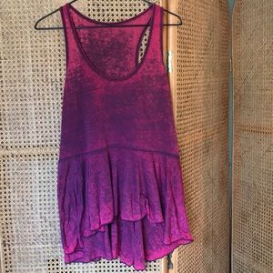 Free People distressed soft tank top